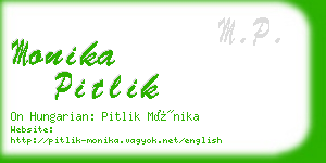 monika pitlik business card